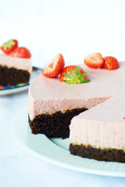 Strawberry Cloud Chocolate Cake
