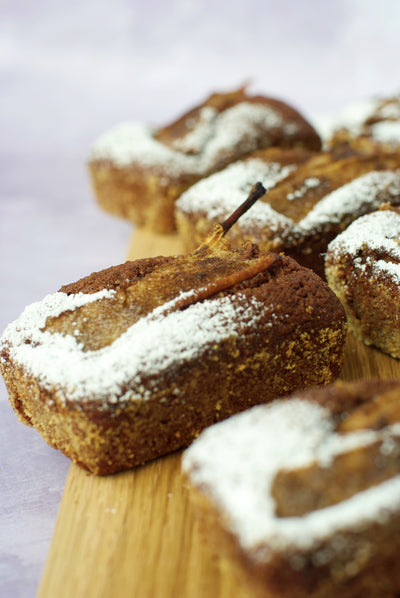 Spiced Pear & Rum Chocolate Cakes