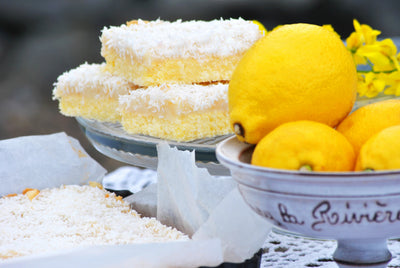 White Chocolate, Coconut & Lemon Squares