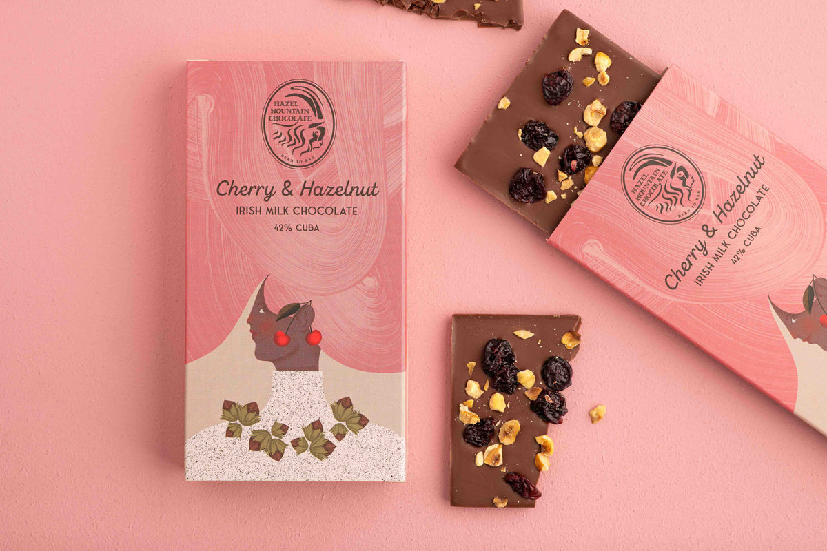 42 Milk Chocolate with Cherry and Hazelnut Hazel Mountain Chocolate